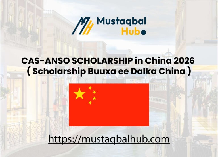 CAS-ANSO SCHOLARSHIP in China 2026